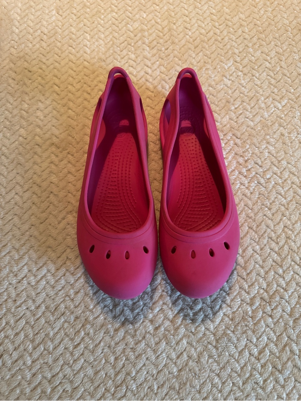 CROCS Kids‎ Pink Slip-On Ballet Flats Size J6